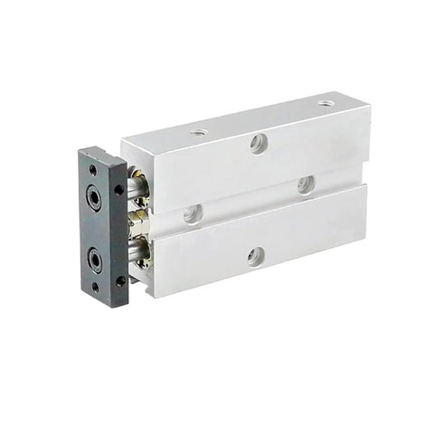 Compact Twin Rod Pneumatic Air Cylinder TN25 Series 25mm Bore Dual Action Double Acting With Long Stroke Options Aluminum Body