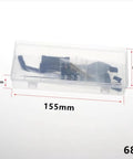 RC Car Chassis Frame For TRX4M 1 By 18 Scale With Dope Carbon Fiber LCG Low Center Of Gravity Upgrade Kit in clear box, 155mm