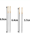 11 Piece Bookbinding Starter Kit For DIY Crafts With Large-Eye Needles, Needle Bottle, and Measurement Details