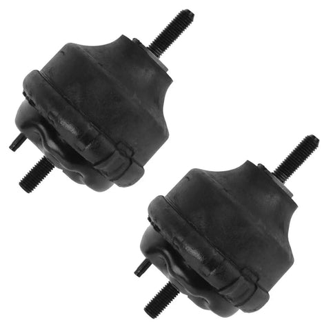 Premium Front Engine Mount Pair Set Compatible With Chevy GMC 4.2L L6 Trailblazer Envoy 2002 To 2009 heavy duty rubber construction.