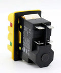 Industrial 120V 16A Four Pin Push Button Switch With Waterproof PVC Cover for power tools and cutting machines