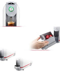 Compact Capsule Coffee Machine For Home Or Office One Touch Auto Espresso Brews Fast 20 Bar Pressure 500ml Water Tank Easy Clean Waste Box
