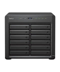 Rock Solid 12 Bay Nas Server With Intel Xeon Chipset And 48gb Ram Delivering Boss Level 240tb Storage Capacity Paired With Dual 10gbe Networking For Small Business Setups in sleek black design.