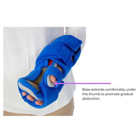 BendEase Hand Splint For Wrist Pain Relief And Carpal Tunnel Support, Arthritis Help, Large Right Fit, worn on a right hand.