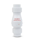 1-1/2 In PVC Full-Flow Check Valve With Slip Unions For Sump Pump Discharge Backflow Prevention And Water Hammer Reduction
