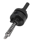Kickstart Your DIY Projects With This 4.25 Inch Hole Saw Kit For Recessed Light Installations Featuring A Heavy Duty Bimetal Blade And Dust Bowl For Smooth Cuts In Wood And Drywall. Black drill adapter with spring-loaded center bit