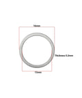 8Pcs Beefed Up Rc Differential Shim Set For Armma 6s BLX Rc Cars Outer Diameter 16Mm Inner Diameter 13Mm Thickness 0.2Mm Steel Diff Spacer Silver