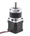 Nema 17 Stepper Motor With 39mm Length And 5 To 1 Planetary Gearbox, visible shaft coupling for precise budget motion control