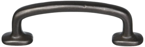 Riverstone 3-Inch Cabinet Pull in Oil Rubbed Bronze Finish with Antique Copper Tone, front view