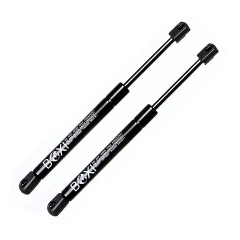 Two Piece Trunk Lift Supports Gas Strut Shocks For Chevrolet Ssr 2003 2004 2005 2006 Tonneau Cover Deck Lid, black, 14.75 in extended.