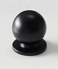 Solid Brass Matte Black Ball Knob For Cabinets And Drawers Go To Tiny 0.6 Inch Diameter 16 mm Vanity Knob Kitchen Hardware