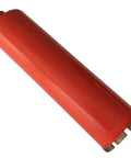 3-inch wet core drill bit for concrete with red cylindrical body and 1-1/4-7 arbor