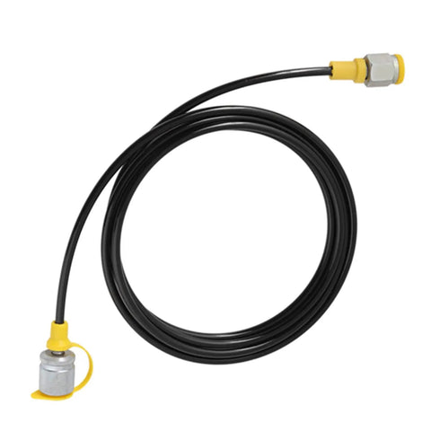 Hydraulic Pressure Test Hose 2m Long M16x2 Female To Female Connector coiled, nylon polyurethane durable seal
