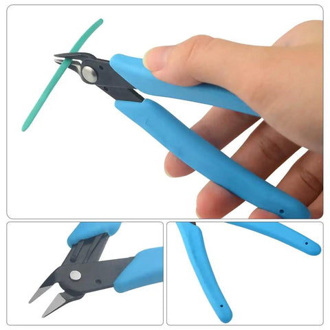 Pro 9 Piece Model Tools Kit For Gundam And Car Model Building Dope Hobby Craft Set pliers with blue handles cutting material