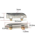Full Extension Drawer Slides Set 4 Stainless Steel Rails With Quick Release Latches 5mm Glass Door Wheel Clamp Tracks Smooth Quiet Glide Easy Tool Free Installation Go-To For Maximum Storage And Effortless Access, dimensions labeled