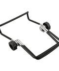 Two Pack Foldable Solar Panel Stands With Adjustable Tilt Mounts for Small and Large Panels, black metal frame