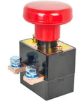 96V 250A Emergency Stop Switch ED250B-1 ZJK-250, red mushroom head pushbutton disconnect for forklifts, heavy duty design.
