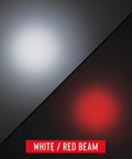 Dual Color LED Emergency Light 1250 Lumens, Storm Proof and Outdoor Ready, Power Bank, white and red beam demonstration