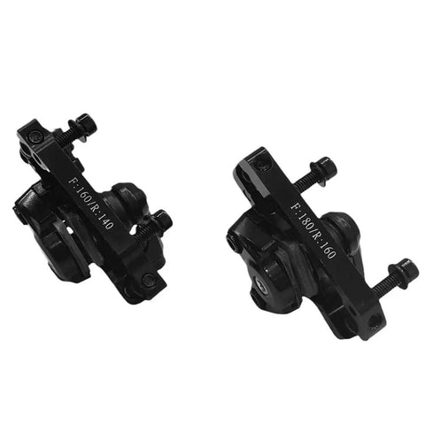 Rock Solid Mechanical Disc Brake Set For Mountain Bikes Featuring Steel Rotor And Caliper Piston With Killer Grip And Sick Stopping Power For Trail Sessions, black caliper set.