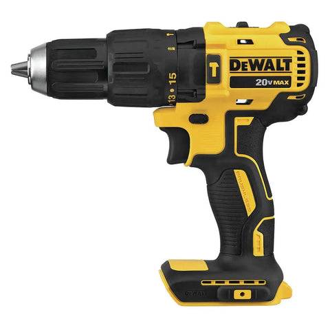Compact Cordless Hammer Drill Kit With Brushless Motor, 20V Max Power, Half Inch Chuck, 340 UWO, side view