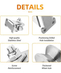 Detailed features of Two Pack V Groove Wheel Pulley Blocks 1.26 Inch Stainless Steel Silent Pulley Rock Solid Gate Rollers.