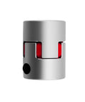 Aluminum Alloy Plum Flexible Shaft Coupling For CNC Machines And Servo Motors 9mm To 12mm Motor Connector Diameter on silver coupler with red insert