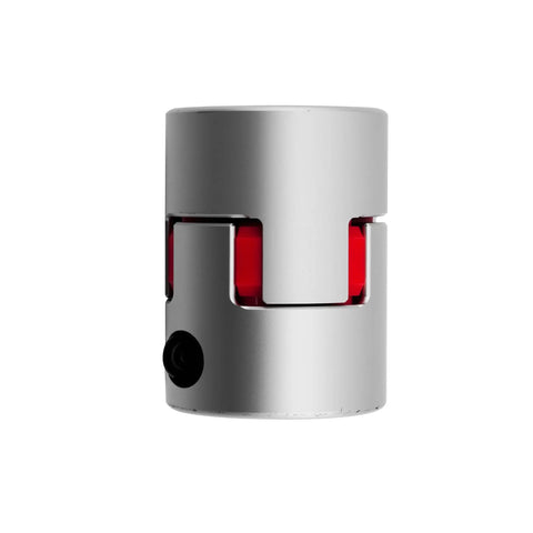Aluminum Alloy Plum Flexible Shaft Coupling For CNC Machines And Servo Motors 9mm To 12mm Motor Connector Diameter on silver coupler with red insert