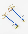 2 Pack FPV 5.8GHz Circular Polarized Clover Leaf Antennas High Gain Aerial Set RP-SMA Female Connectors For FPV Drones Quadcopters RC Cars And Multirotors