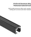 Aluminum track for Motorized Flush Hidden Sliding Barn Door Hardware Kit For 47.2 To 59 Inch Doors, anti-corrosion, wear-resistant