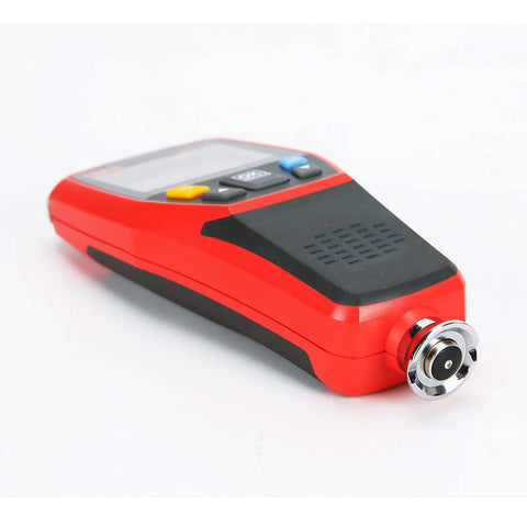 Coating Thickness Gauge For Automotive Paint And Bodywork, 0.1um Resolution, Car Coating Tester For Ferrous And Non Ferrous Metals, Automatic Detection With 3 Color LED Alarm And Audio Alert, Auto Off, Perfect Tool For Used Car Buyers, red handheld