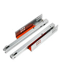 2 Pack Beefy Heavy Duty Metal Drawer Slides with Ball Bearing Rails Smooth Quiet Operation Precise Rails and Safety Mechanism for Large Loads For Keyboard Wardrobe Cabinet Or Toolbox Drawers Wood Or Steel, pair shown