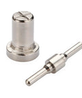 Heavy Duty Plasma Cutter Consumable Kit With Nozzle Electrode Tip And Cup For Pt-31 Cut40 And Cut50 Machines, two metal parts