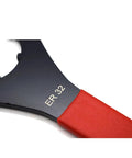 Heavy Duty ER Collet Wrench For ER32 UM And ER25 UM Plus ER40 UM Nut Spanner with red rubber grip and black finish