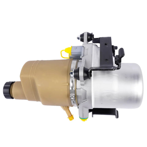 Heavy Duty Electric Power Steering Pump Replacement For Volvo C30 C70 S40 V50 showing side view with reservoir and mounting bracket.