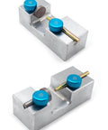 Pro Grade Dop Stick Transfer Jig for Gemstones with dual clamp, magnetic and side pressure, fits 5.8mm and 6.0mm dop sticks.