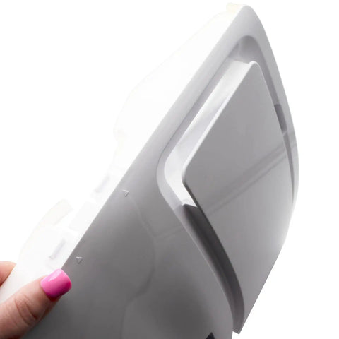 Fresh Food Refrigerator Evaporator Cover Assembly Replacement With Motor And Thermistor for Model Specific Bottom Mount Refrigerators Not Universal Plug And Play Easy Install Fits Select Models side view