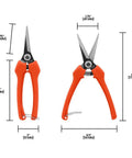 Tough As Nails Grape Harvest Shears With Extra Strength Euro Style Curved Carbon Treated Steel Blade And Spring Loaded Action