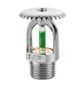Five Piece Heavy Duty Fire Sprinkler Heads DN15 Side Discharge Threaded End with chrome finish and visible melt core for fire safety.
