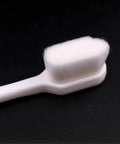 PCB Cleaning Brush With Ten Thousand Ultra Fine Bristles Flux Remover For Circuit Boards IC Chips BGA Pads Phones Tablets And Electronics Maintenance A Pro Grade Gentle Yet Tough Cleaning Tool For Pros, close-up view of white brush head