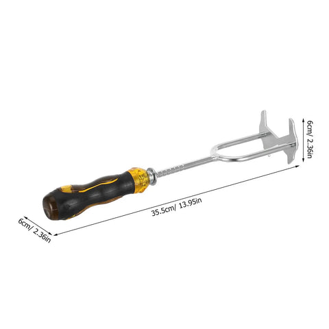 7 In 1 Faucet Wrench Multi Tool Set With Interchangeable Heads, Carbon Steel Plumbing Repair Tool showing dimensions
