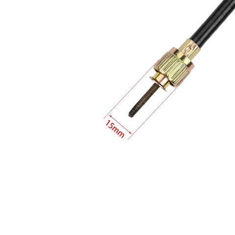 Close-up of 15mm connector from GY6 Right Side Speedometer Drive Gear Kit For Chinese 50cc To 150cc Scooters And Mopeds, 12mm Axle