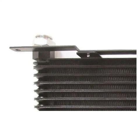 Premium Transmission Oil Cooler Kit Compatible With Chevy Silverado 2500HD And 3500 Plus GMC Sierra Heavy Duty Trucks Engineered For Peak Performance And Reliable Cooling Under The Harshest Driving Conditions During Those Hot Summer Road Trips Where You, black finned cooler close-up