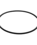Polyurethane Lathe Drive Belt Set 2 Pack Featuring 5M375 And 5M387 for Mini Metal Lathes, 21mm bore, black drive belt.