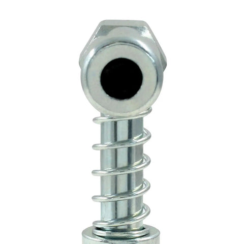 90 Degree Grease Coupler Adapter With Sleeves Heavy Duty Industrial Grade For Tight Spaces 3000 To 4500 PSI Galvanized Carbon Steel