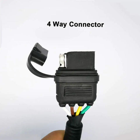 7 Way To 4 Pin Trailer Light Adapter Waterproof Wiring Harness For Trailers RVs And Boats Easy Plug And Play Install