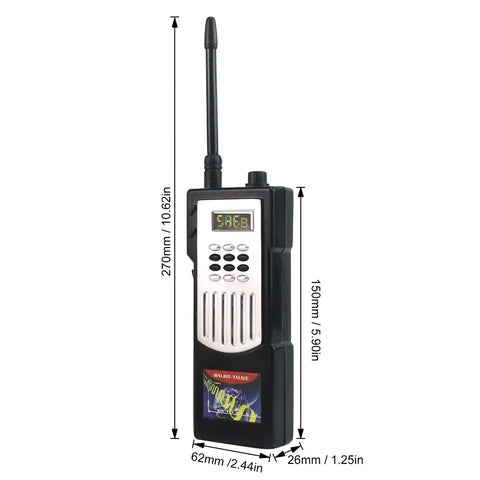 Walkie Talkie Soldering Practice Kit With Interactive Circuit Board And 104 Parts For Beginners showing dimensions