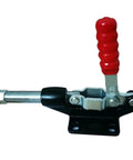 Superb Push Pull Quick Clamp For Shop Tooling And Test Stands Toggle Action Hardware with red handle and metallic base.