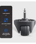 Front Wheel Replacement That Fits Narwal J4 J5 And Freo X Z Ultra Robot Vacuums showing dual bearings and easy install features
