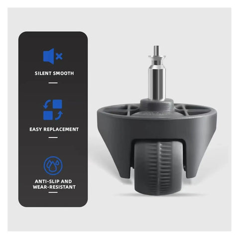 Front Wheel Replacement That Fits Narwal J4 J5 And Freo X Z Ultra Robot Vacuums showing dual bearings and easy install features
