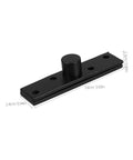 Hidden 360 Degree Stainless Steel Pivot Hinge For Doors And Bookcases Heavy Duty Invisible Concealed Hinge shown in black